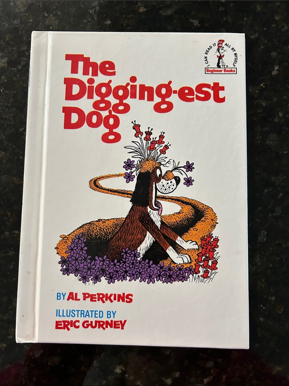 The Diggingest Dog by Al Perkins- Dr. Seuss Beginner Books, like new